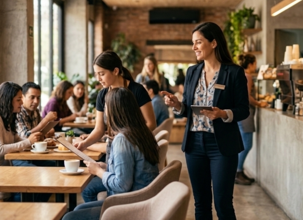 Encargado de Salón Cafetería – Supervisión de Garzones – Atención al Cliente y Liderazgo